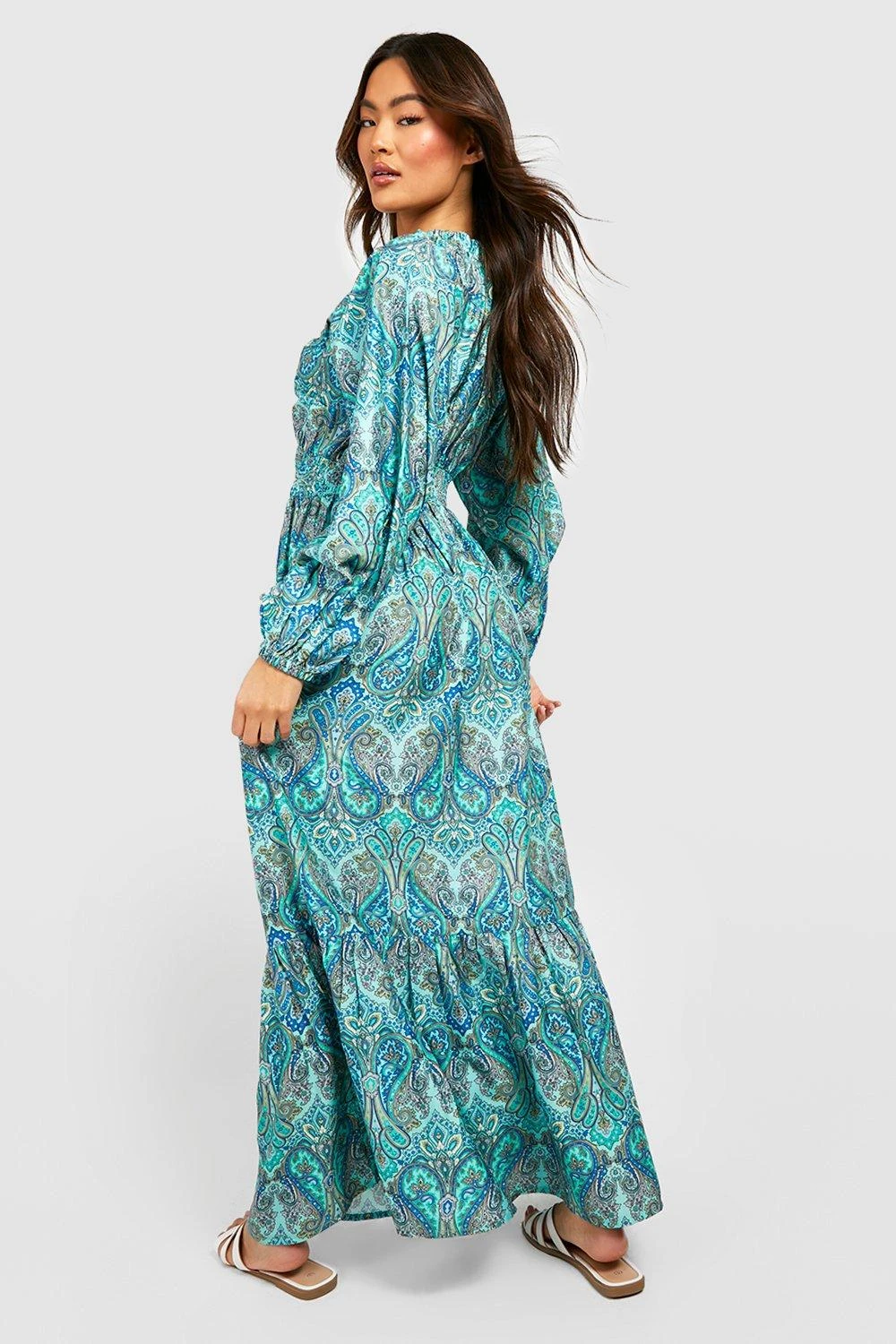 Paisley-Print Maxikleid 4 Paisley-Print Maxikleid – Bild 2
