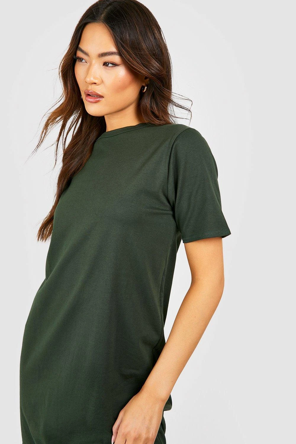 Asymmetrisches Oversize T-Shirt-Midikleid Aus Baumwolle 5 Asymmetrisches Oversize T-Shirt-Midikleid Aus Baumwolle – Bild 3