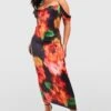 Plus Schulterfreies Florales Maxikleid -Stil Formen Verkäufe gzz53403 black xl