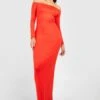 Basics Bardot-Maxikleid -Stil Formen Verkäufe gzz53525 orange xl