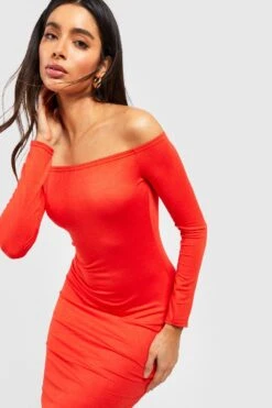 Basics Bardot-Maxikleid -Stil Formen Verkäufe gzz53525 orange xl 3
