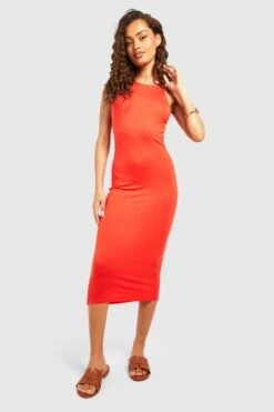 Basics Racer-Midikleid 8 Basics Racer-Midikleid -Stil Formen Verkäufe gzz53526 orange xl 2