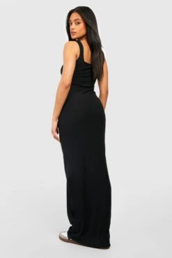 Soft Touch Maxikleid Mit Geradem Ausschnitt -Stil Formen Verkäufe gzz53578 black xl 1