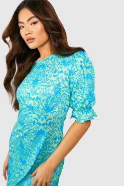 Florales Midikleid -Stil Formen Verkäufe gzz53592 blue xl 3