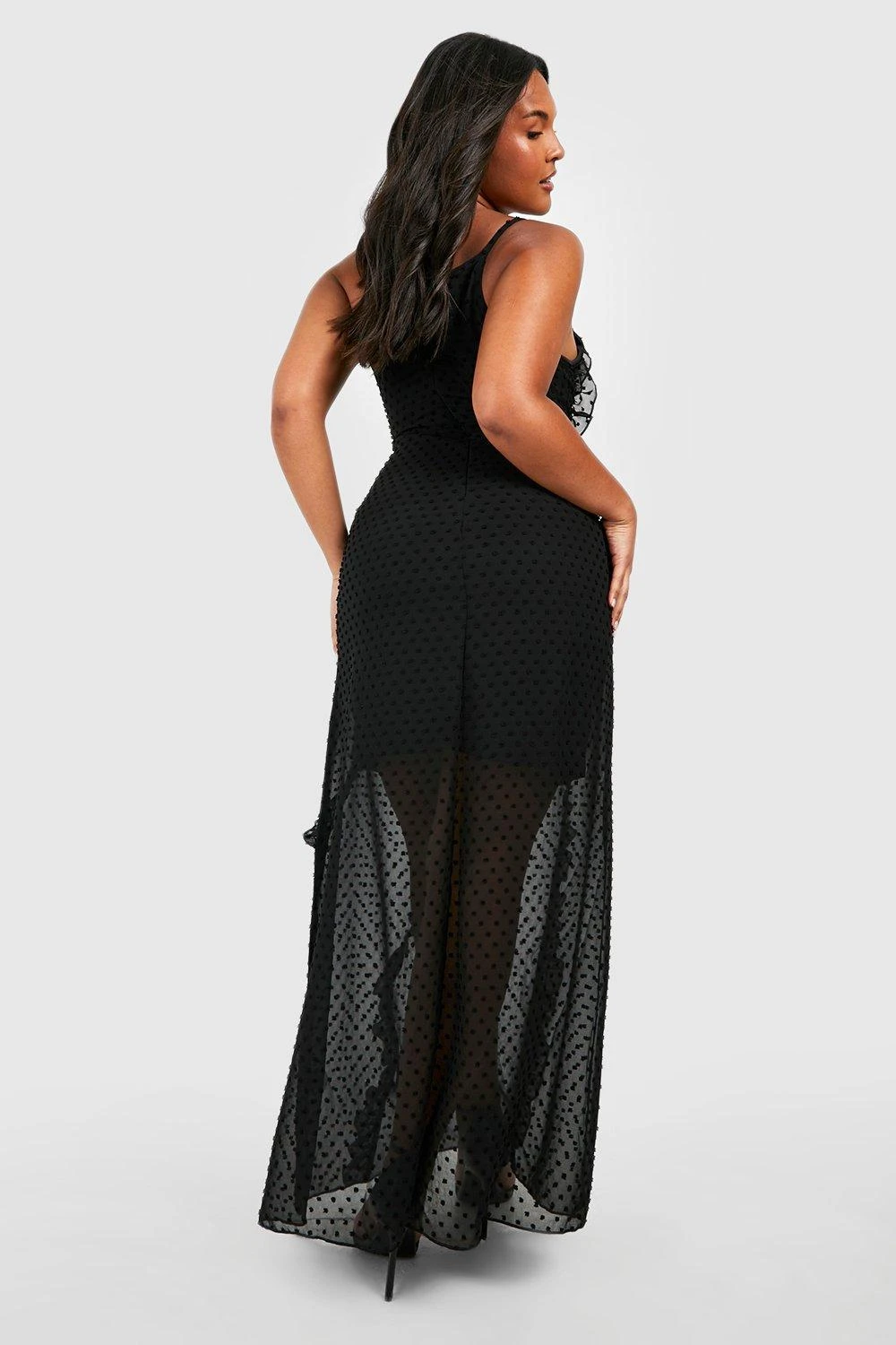 Plus Rüschen-Maxikleid 4 Plus Rüschen-Maxikleid – Bild 2