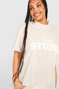 Plus Dsgn Studio T-Shirt-Kleid -Stil Formen Verkäufe gzz53632 beige xl 3