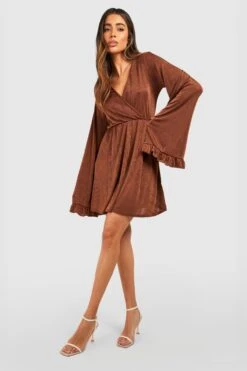 Langärmliges Skaterkleid -Stil Formen Verkäufe gzz53815 chocolate xl 2