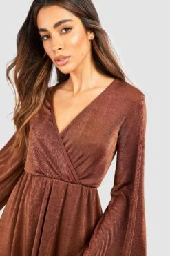 Langärmliges Skaterkleid -Stil Formen Verkäufe gzz53815 chocolate xl 3