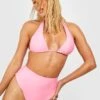 Neckholder Triangle-Bikini Mit Hohem Bund -Stil Formen Verkäufe gzz54044 soft20pink xl
