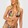 Paisley-Print Triangle-Bikini Mit Seitlicher Bindung 1 Paisley-Print Triangle-Bikini Mit Seitlicher Bindung -Stil Formen Verkäufe gzz54046 lime xl