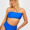 Bandeau Bikini-Set Mit Hohem Bund -Stil Formen Verkäufe gzz54052 blue xl