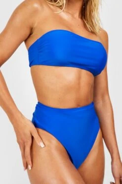 Bandeau Bikini-Set Mit Hohem Bund -Stil Formen Verkäufe gzz54052 blue xl 3