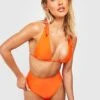 Bikini Mit Geschnürten Trägern Und Hohem Bund -Stil Formen Verkäufe gzz54062 orange xl