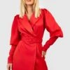Blazerkleid Mit Puffärmeln -Stil Formen Verkäufe gzz54074 red xl