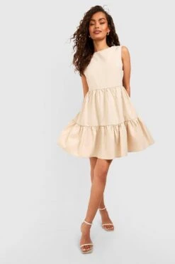 Gestuftes Smokkleid -Stil Formen Verkäufe gzz54122 stone xl 2