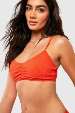 Geraffter Bikini In Knitteroptik -Stil Formen Verkäufe gzz54279 red xl 3