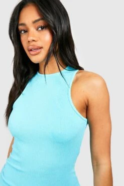 Geripptes Racer Bodycon-Kleid 9 Geripptes Racer Bodycon-Kleid -Stil Formen Verkäufe gzz54282 blue xl 3