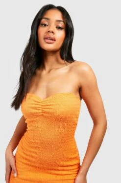 Strukturiertes Midikleid Mit Twist-Detail -Stil Formen Verkäufe gzz54413 orange xl 3