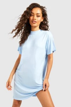 T-Shirt-Kleid Mit Kurzen Ärmeln