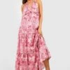 Gestuftes Maxikleid Mit Paisley-Print -Stil Formen Verkäufe gzz54930 pink xl