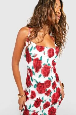 Florales Plissee-Maxikleid -Stil Formen Verkäufe gzz55180 red xl 3