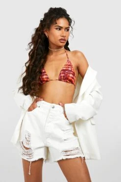 Zerrissene Jeansshorts