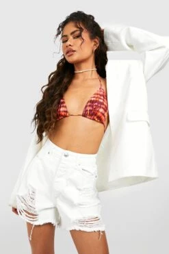 Zerrissene Jeansshorts -Stil Formen Verkäufe gzz55194 white xl 3