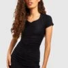 Mini Bodycon-Kleid Mit Gerafftem Detail -Stil Formen Verkäufe gzz55233 black xl