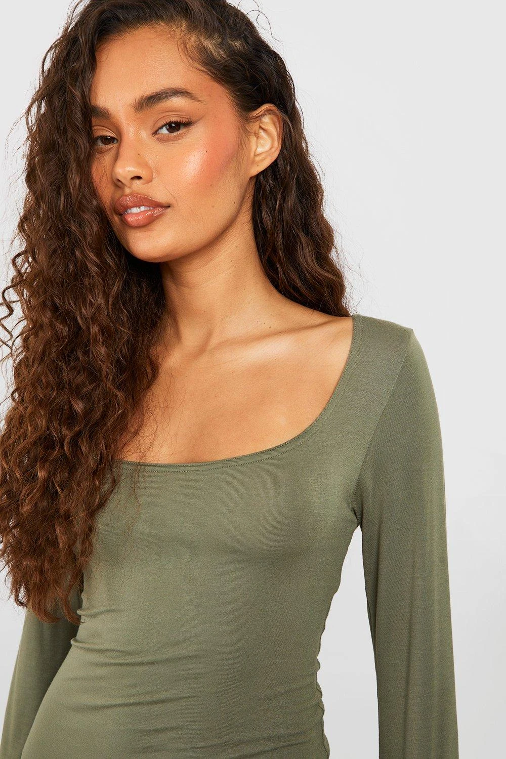 Langärmliges Rundhals Mini Bodycon-Kleid 6 Langärmliges Rundhals Mini Bodycon-Kleid – Bild 4