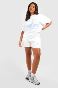 Plus T-Shirt Mit Manhattan-Print 8 Plus T-Shirt Mit Manhattan-Print -Stil Formen Verkäufe gzz55305 pastel20blue xl 2