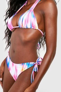 Gepolsterter Batik Bikini Mit Fransen -Stil Formen Verkäufe gzz55390 pink xl 3