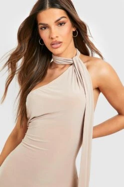 Einärmliges Wickel-Maxikleid -Stil Formen Verkäufe gzz55408 stone xl 2