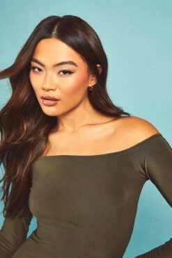 Basics Bardot-Minikleid 9 Basics Bardot-Minikleid -Stil Formen Verkäufe gzz55503 olive xl 3