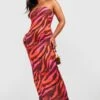 Plus Jersey Bandeau-Maxikleid Mit Zebraprint 2 Plus Jersey Bandeau-Maxikleid Mit Zebraprint -Stil Formen Verkäufe gzz55815 red xl