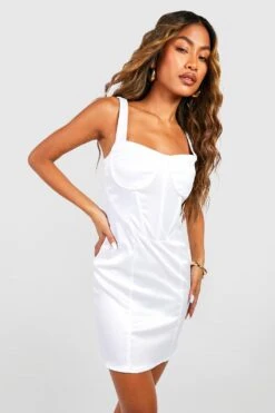 Korsett Bodycon-Minikleid Aus Satin