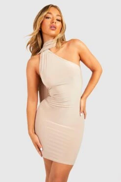 Drapiertes Geschnürtes Minikleid