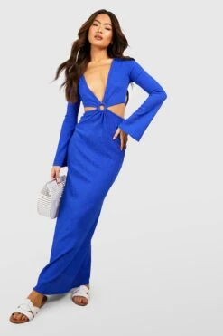 Cut-Out Maxikleid Mit O-Ring Und Weiten Ärmeln 8 Cut-Out Maxikleid Mit O-Ring Und Weiten Ärmeln -Stil Formen Verkäufe gzz58012 cobalt xl 2