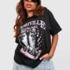 Plus Oversize T-Shirt Mit Cowboy Sternen Print 2 Plus Oversize T-Shirt Mit Cowboy Sternen Print -Stil Formen Verkäufe gzz58662 black xl