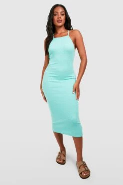 Neckholder Bodycon-Midikleid