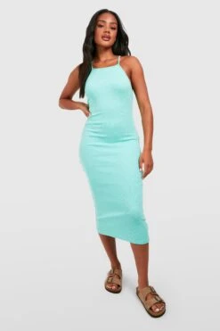 Neckholder Bodycon-Midikleid -Stil Formen Verkäufe gzz59197 green xl 2