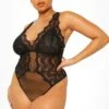 Plus Mesh-Body Mit Spitze 2 Plus Mesh-Body Mit Spitze -Stil Formen Verkäufe nzz00005 black xl