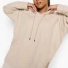 Plus Oversize Hoodie 2 Plus Oversize Hoodie -Stil Formen Verkäufe pzz01055 oatmeal xl