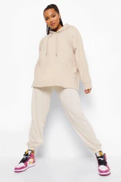 Plus Oversize Hoodie -Stil Formen Verkäufe pzz01055 oatmeal xl 3