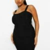 Plus Bandagen Korsett Bodycon-Kleid -Stil Formen Verkäufe pzz01807 black xl