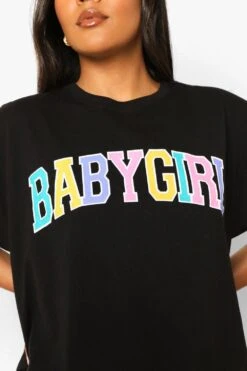 Plus Babygirl T-Shirt -Stil Formen Verkäufe pzz03616 black xl 3