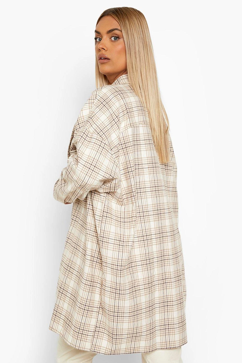 Plus Kariertes Oversize Hemd 4 Plus Kariertes Oversize Hemd – Bild 2