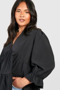 Plus Kitteloberteil -Stil Formen Verkäufe pzz08347 black xl 3