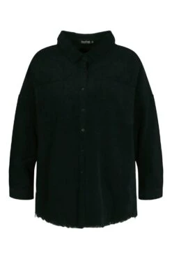 Plus Oversize Kord-Hemd -Stil Formen Verkäufe pzz62438 black xl 2
