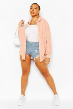 Plus Oversize Kord-Hemd -Stil Formen Verkäufe pzz62438 black xl 3