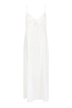 Plus Maxikleid Mit Zierknoten -Stil Formen Verkäufe pzz62614 ivory xl 2